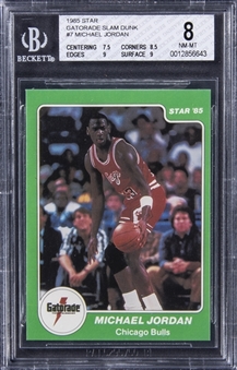 1985 Star Gatorade Slam Dunk #7 Michael Jordan - BGS NM-MT 8
